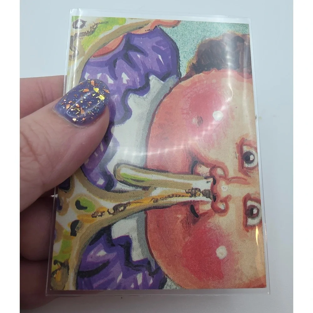 Error Card Miscut Topps Garbage Pail Kids Trading Card OS2 Pink 68b Dizzy Dave